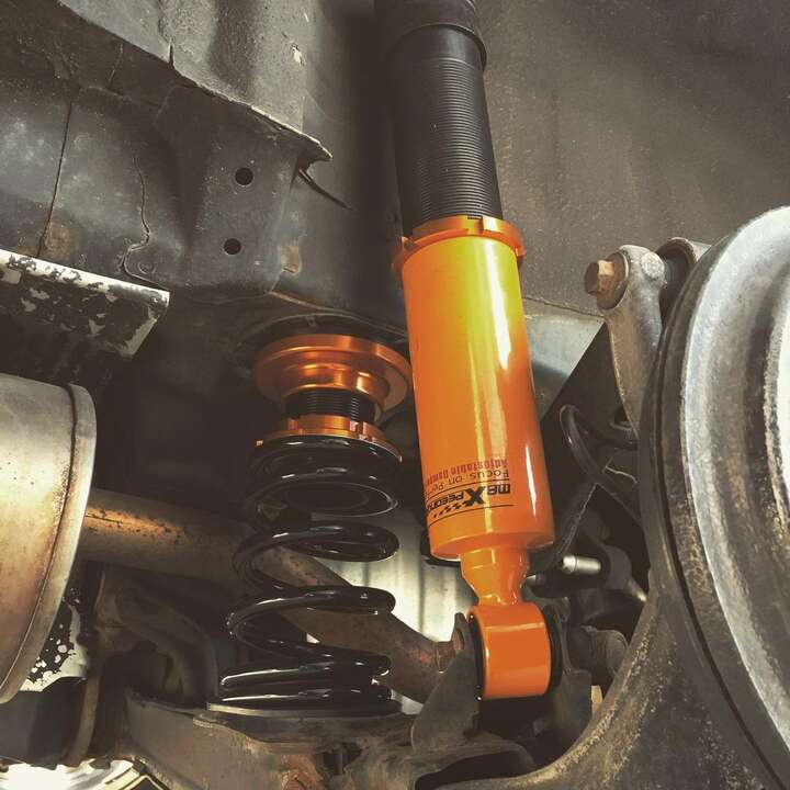 Suspension upgrade 🫡 trying out these Maxpeedingrods coilovers